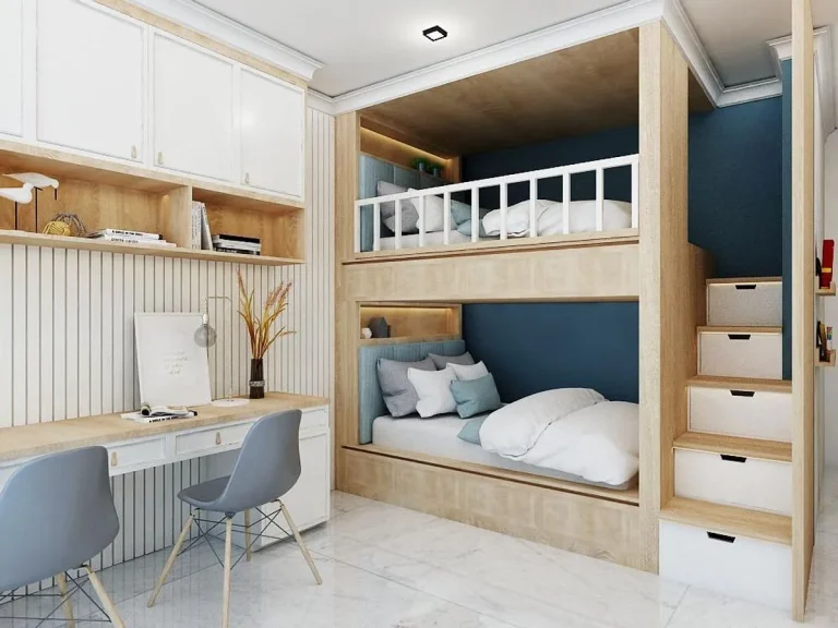Kamar Tidur yang Dilengkapi Furniture Custom